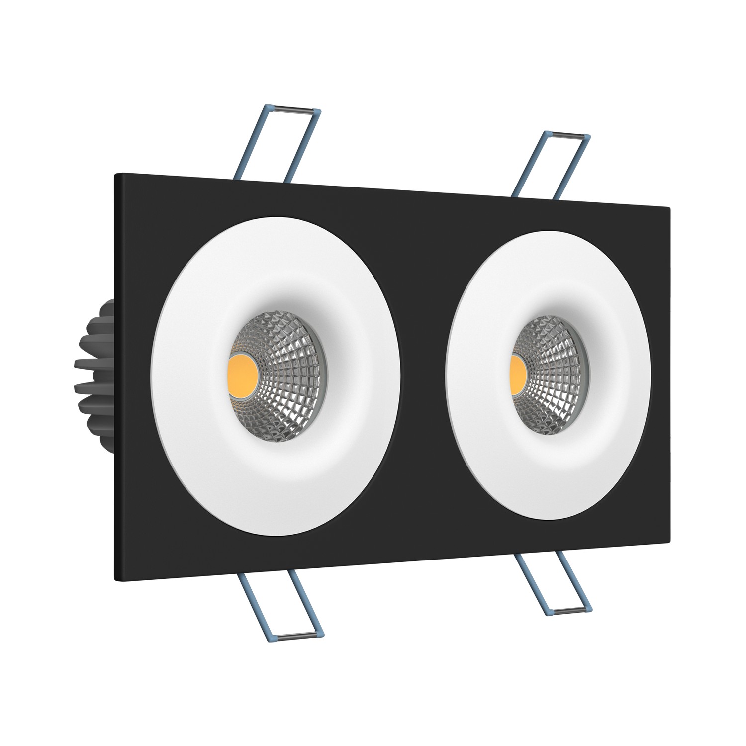 Встраиваемый светодиодный светильник Ledron LH07S-R SQ2 Black-White 4000K TRIAC