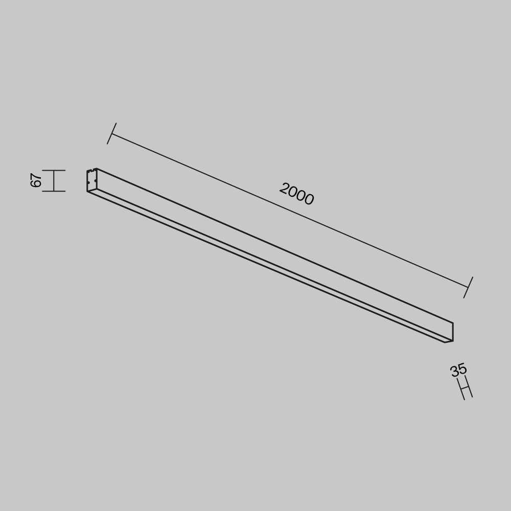 2 м) LL311040 Линейный светильник Technical LL311040