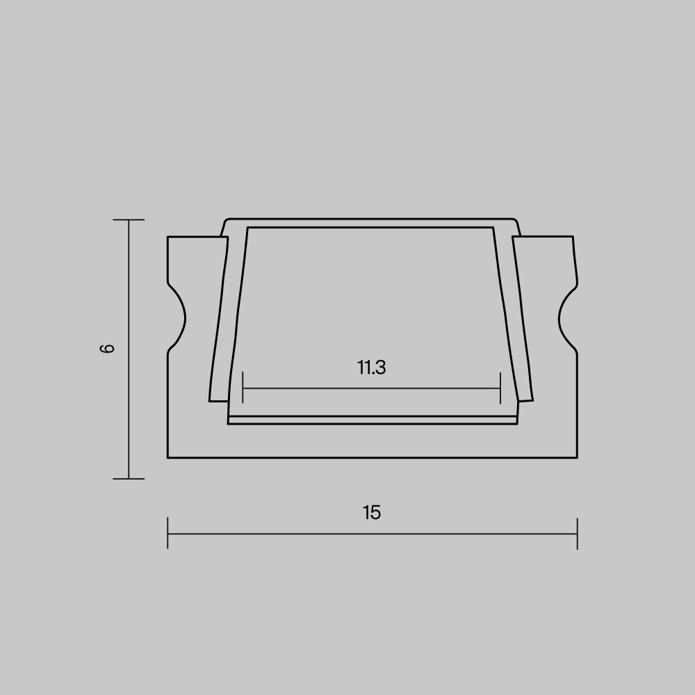 ALM-001-B-2M 631003 Профиль Led Strip 631003
