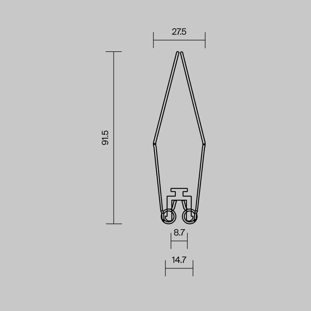 Комплект креплений (для профиля ALM-8832-S-2M) ALM-8832-MT 4 шт. Комплектующие для профиля Led Strip 642006 — изображение 2