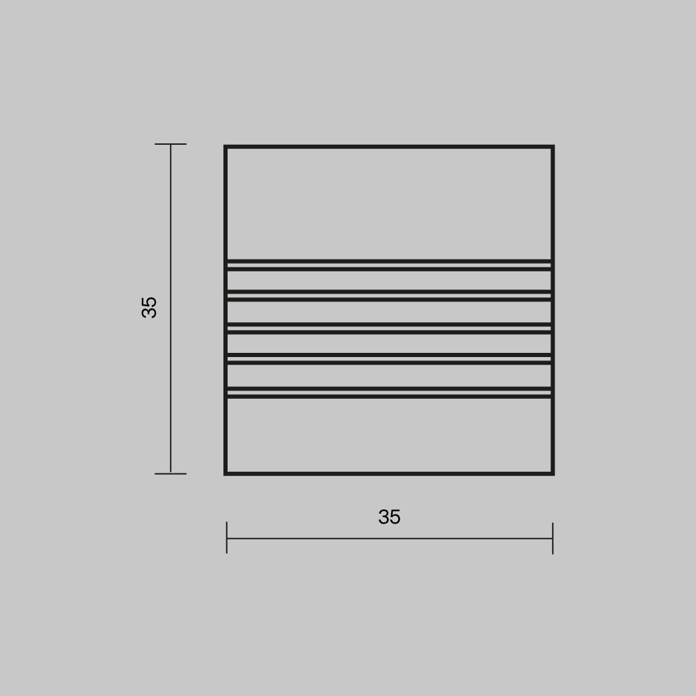 Комплект заглушек (для профиля 35x35) 2 шт., ALM-3535A-S-EC 642033 Комплектующие для профиля Led Strip 642033 — изображение 4
