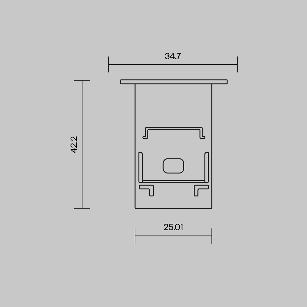 Комплект заглушек (для профиля 35x42) 2 шт., ALM-3542-B-EC 642054 Комплектующие для профиля Led Strip 642054 — изображение 3