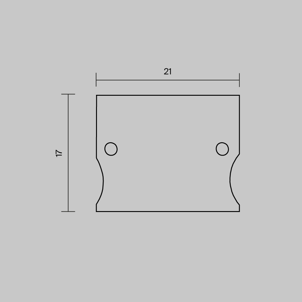 Комплект заглушек (для профиля 41x51) 2 шт., ALM-4151-EC 642057 Комплектующие для профиля Led Strip 642057 — изображение 4