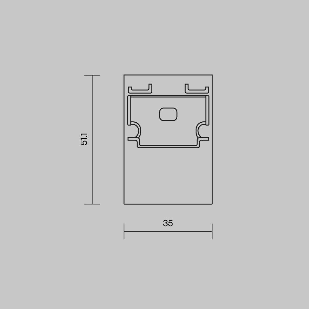 Комплект заглушек (для профиля 35x51) 2 шт., ALM-3551-B-EC 642063 Комплектующие для профиля Led Strip 642063 — изображение 4
