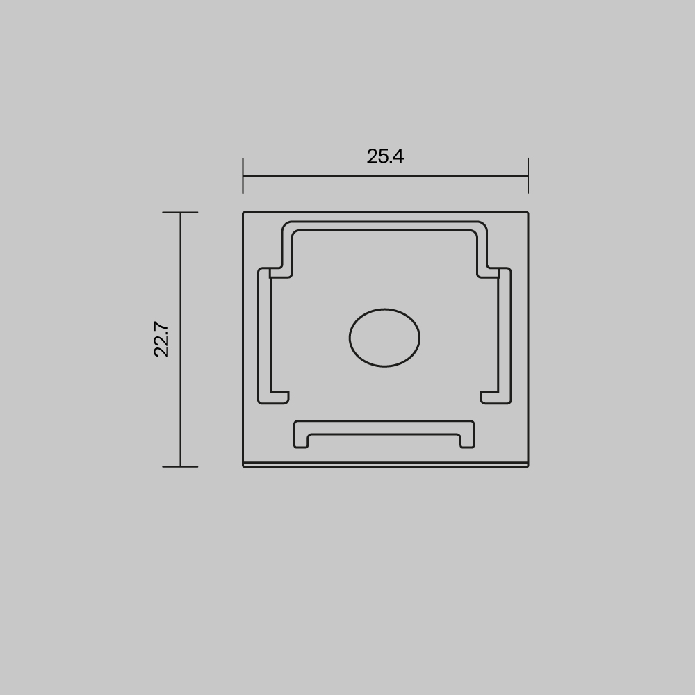 Комплект заглушек (для профиля 25x22) 2 шт., ALM-2522-B-EC 642066 Комплектующие для профиля Led Strip 642066 — изображение 4