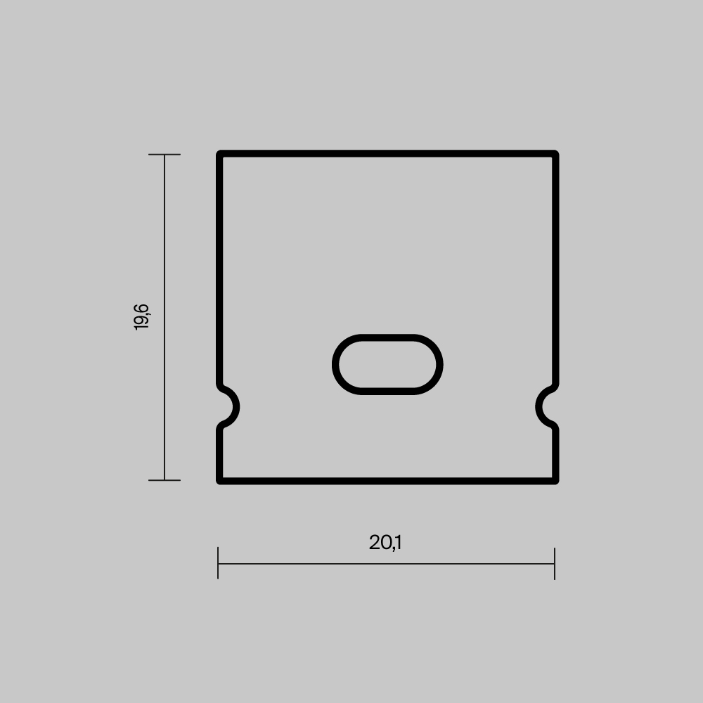Комплект заглушек (для профиля 20x20) 2 шт., ALM-2020-EC 642072 Комплектующие для профиля Led Strip 642072 — изображение 4