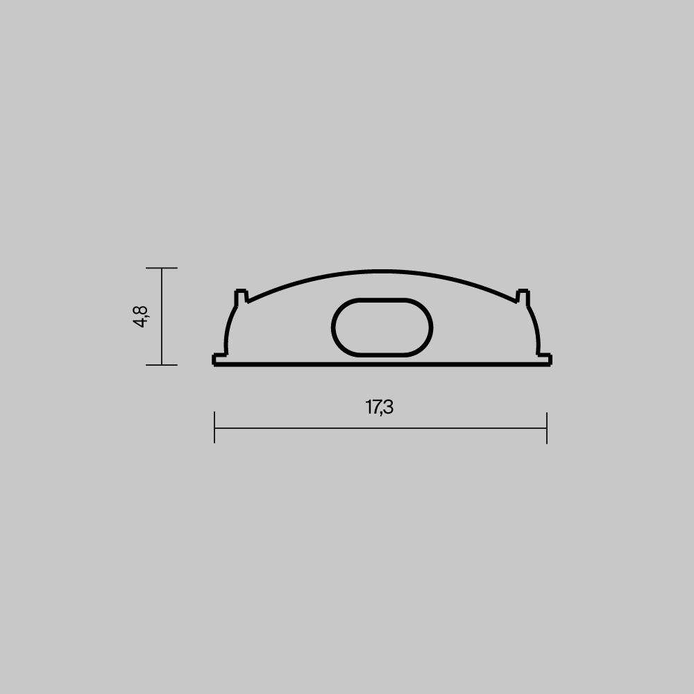 Комплект заглушек (для профиля 18x06) 2 шт., ALM-1806-EC 642075 Комплектующие для профиля Led Strip 642075 — изображение 4