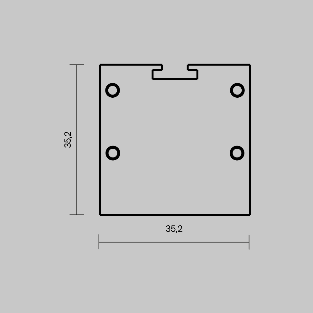 Комплект заглушек (для профиля 72x36) 2 шт., ALM-7236T-S-EC 642083 Комплектующие для профиля Led Strip 642083 — изображение 4