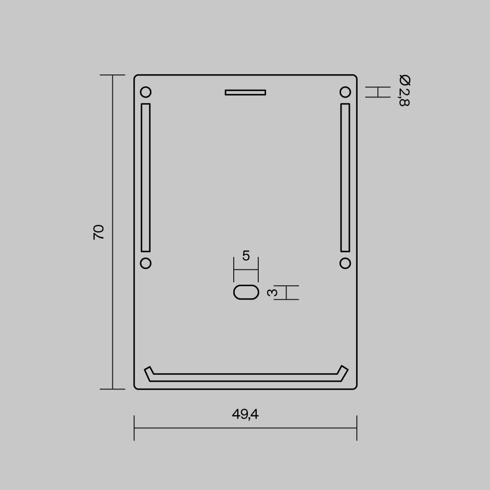 Комплект заглушек (для профиля ALM-5070-S-2M) 2 шт., ALM-5070-S-EC Комплектующие для профиля Led Strip 642095 — изображение 4