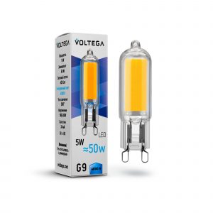 Светодиодная лампа Simple  Capsule 5W 4000K G9 (7091) 360° Лампочка Voltega 7091