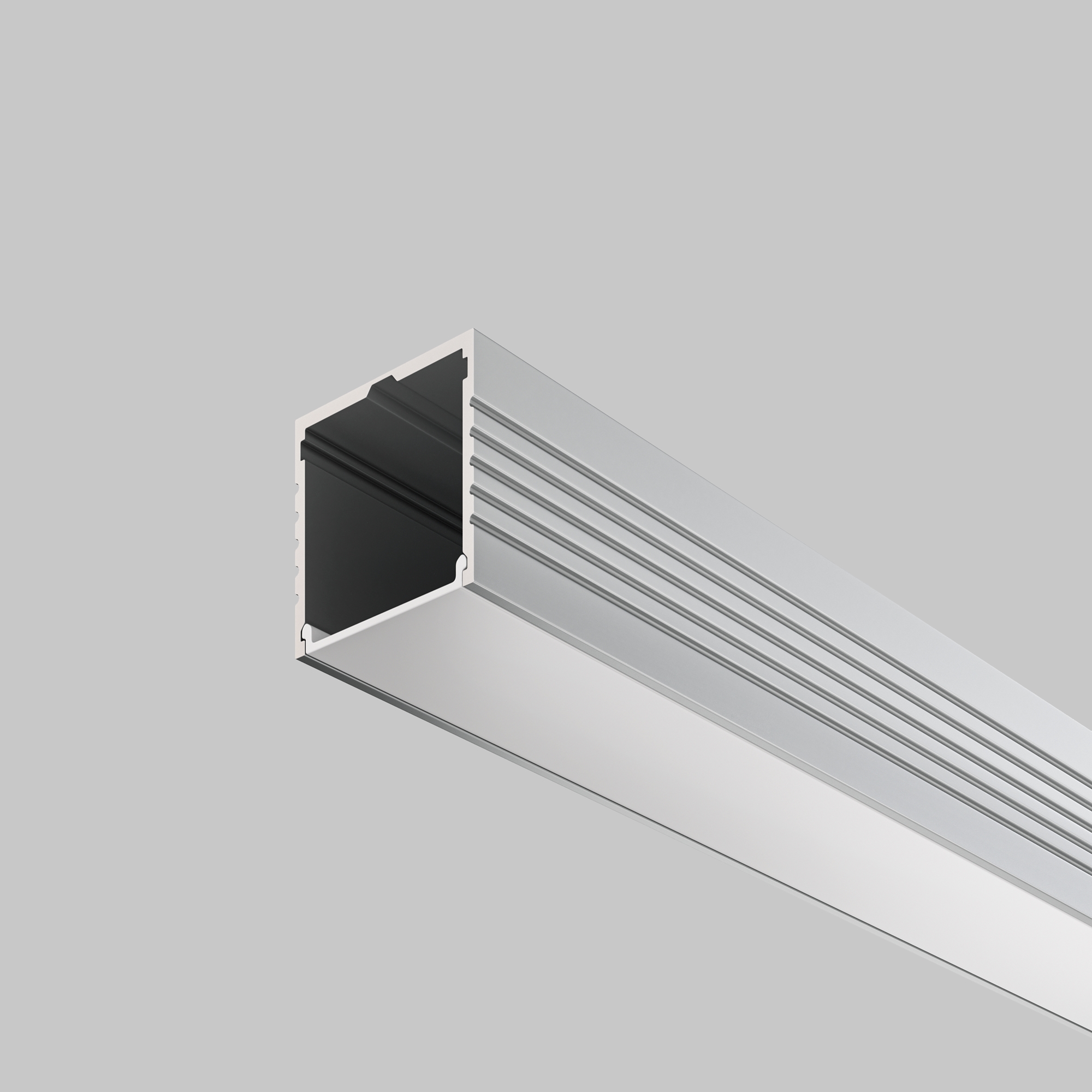 Алюминиевый профиль накладной 35x35 (Серебро, 2 м), ALM-3535A-S-2M Профиль Led Strip ALM-3535A-S-2M — изображение 4
