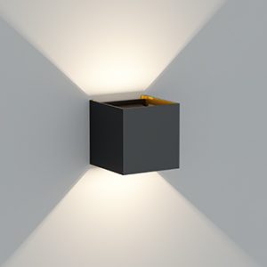 Настенный светодиодный светильник Ledron BCS-WL2027 Black-Gold