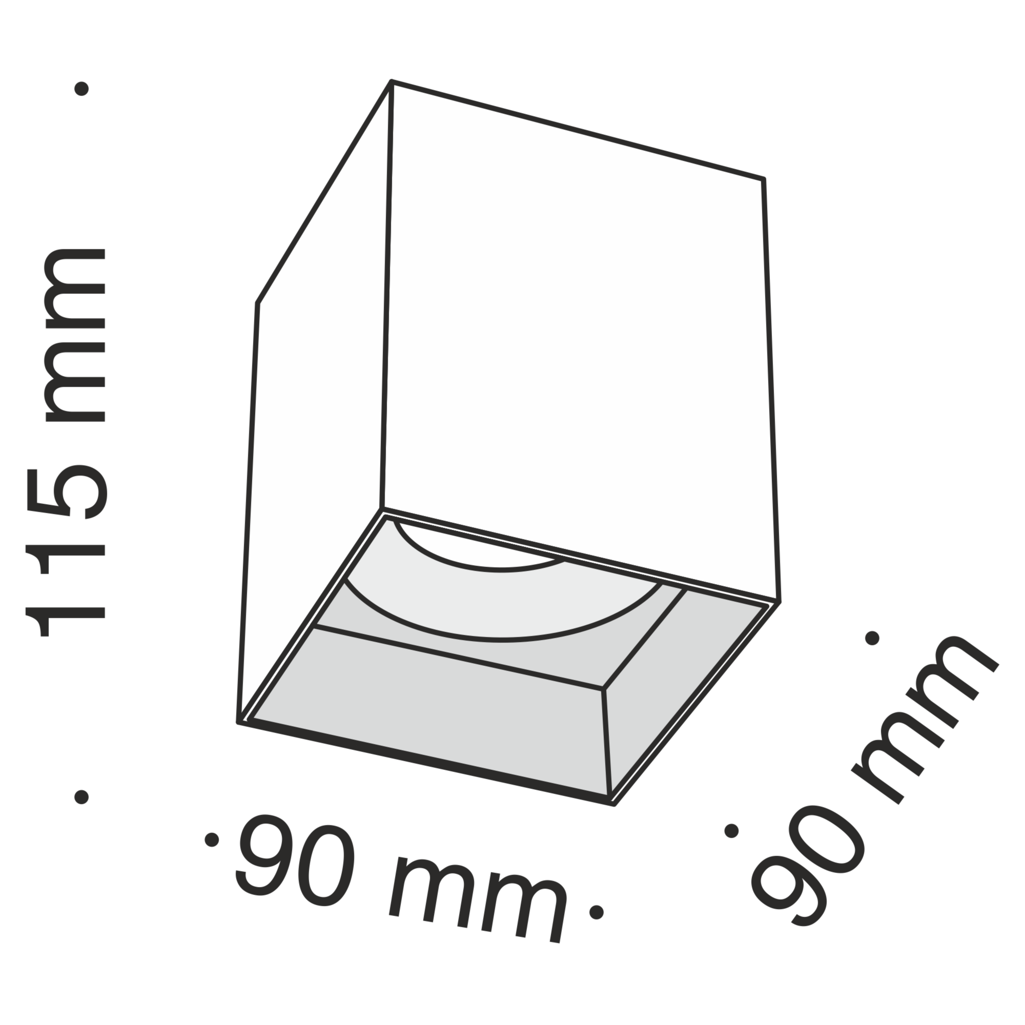 Потолочный светильник Изящность / Slim 1*GU10 10 Вт Потолочный светильник Technical C015CL-01W — изображение 3
