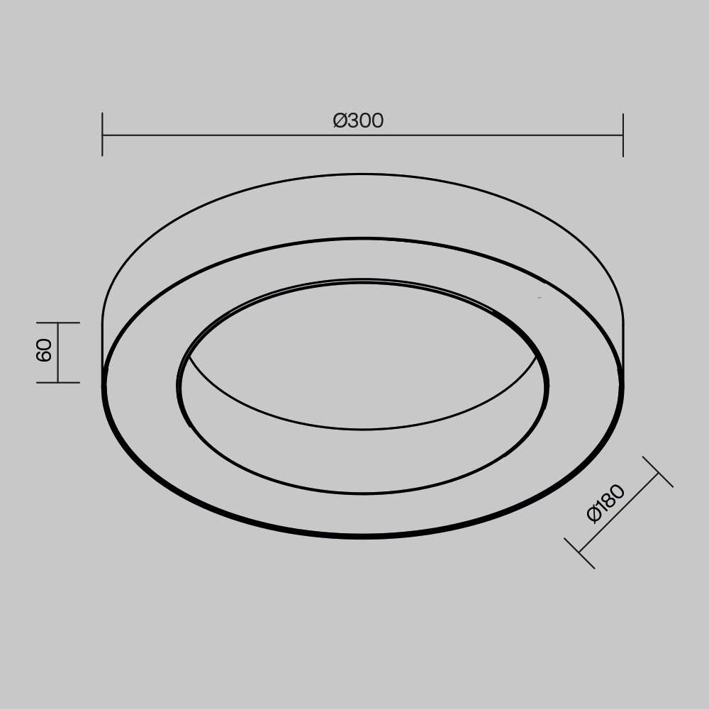 Потолочный светильник Луа / Lua 24 Вт 4000 К 120° Потолочный светильник Technical C093CL-24W4K-B — изображение 2