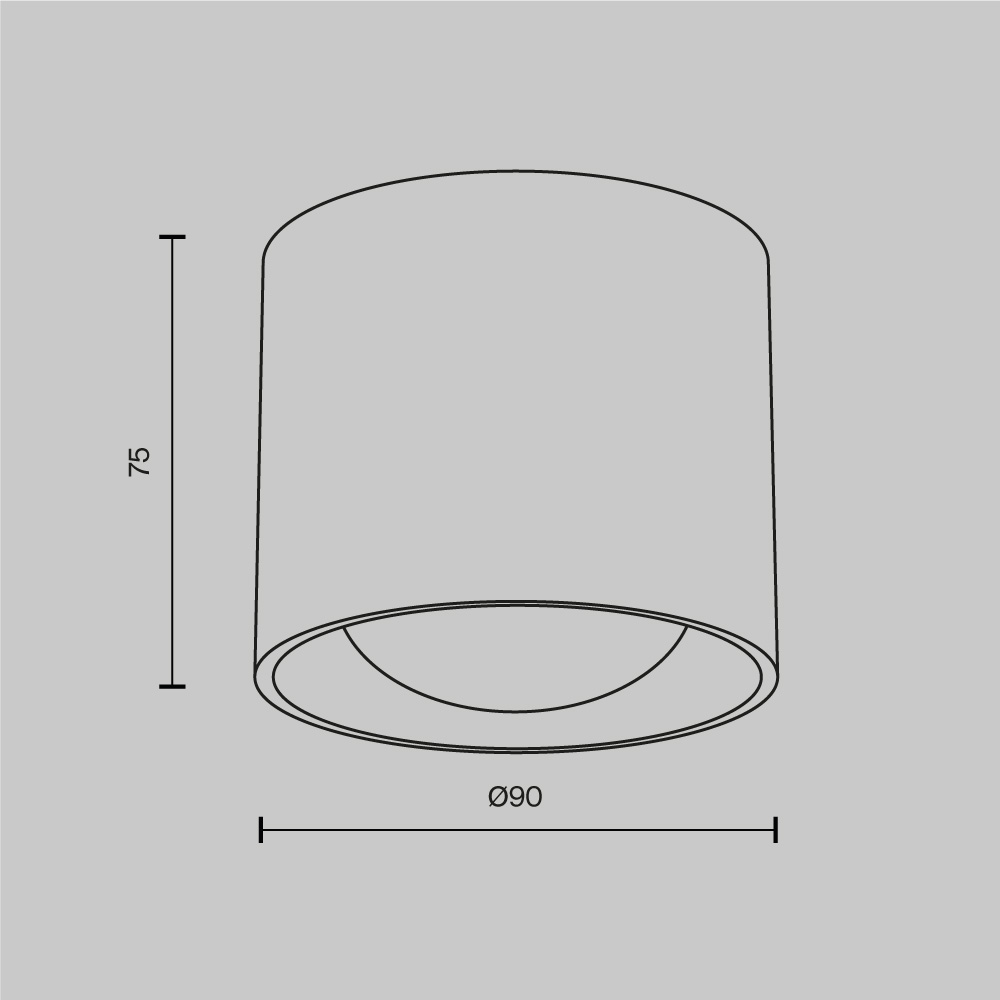 Потолочный светильник Линза / Lens 15 Вт 4000 К 70° IP 44 Потолочный светильник Technical C217CL-15W4K-W — изображение 2