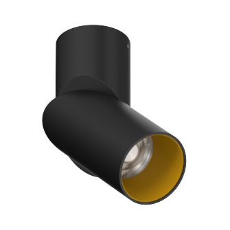 Накладной поворотный светодиодный светильник Ledron CSU0809 Black-Gold TRIAC