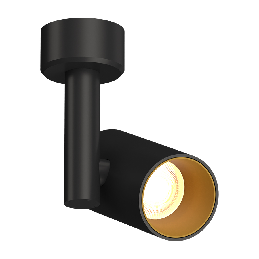 Накладной поворотный светодиодный светильник Ledron CSU0609 Black-Gold TRIAC — изображение 2