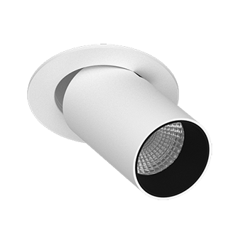 Встраиваемый поворотный светодиодный светильник DANNY MINI S40 White-Black 4000K
