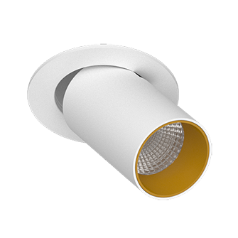 Встраиваемый поворотный светодиодный светильник DANNY MINI S40 White-Gold 4000K