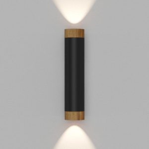Настенный светильник под сменную лампу Ledron Danny mini 2 WS-GU10 Black Wooden