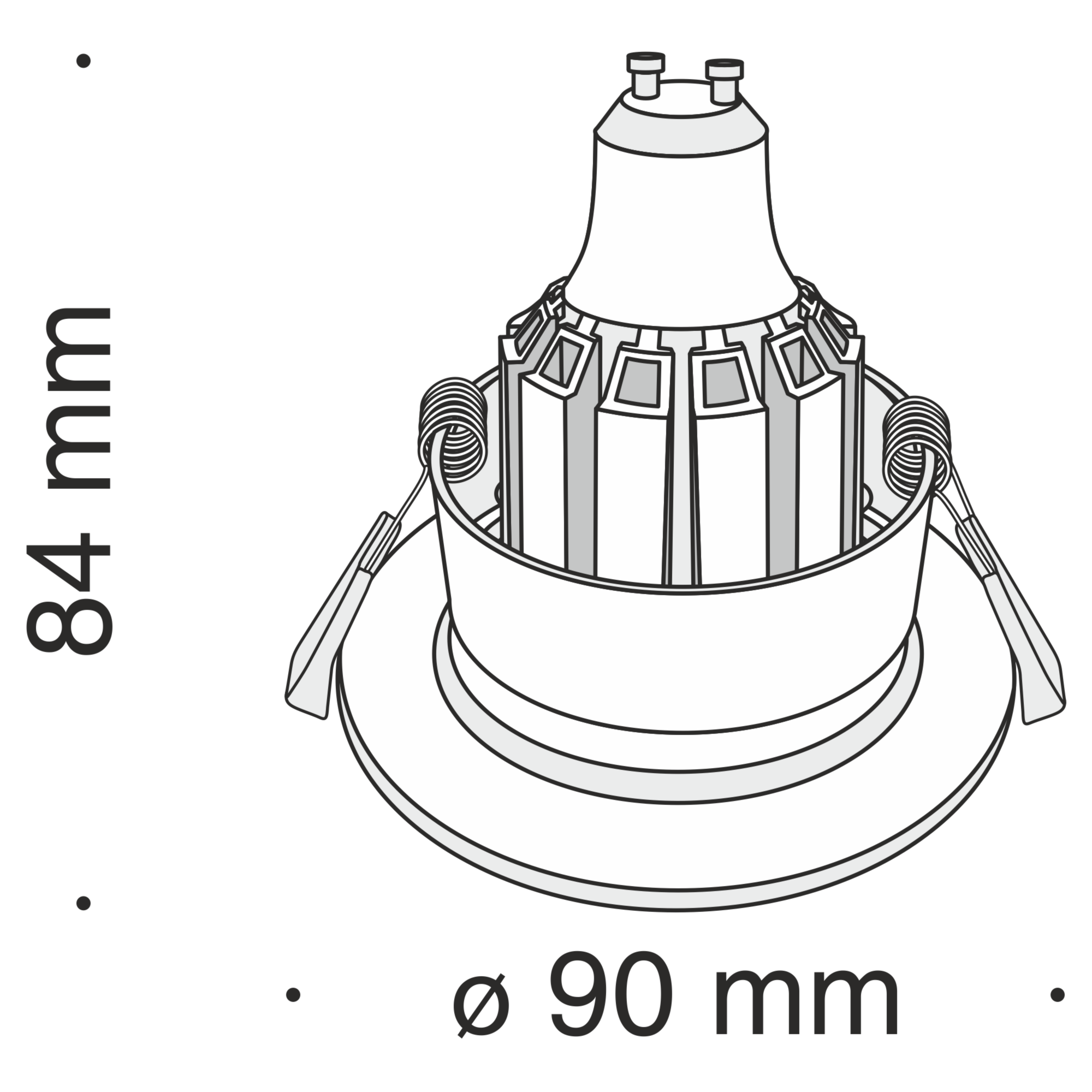 Встраиваемый светильник Баррет / Barret 1*GU10 50 Вт Встраиваемый светильник Technical DL041-01RG — изображение 2