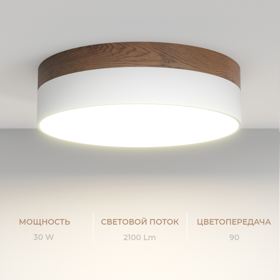 Накладной светодиодный светильник Ledron DLC73029/30W Wooden 4000K — изображение 3