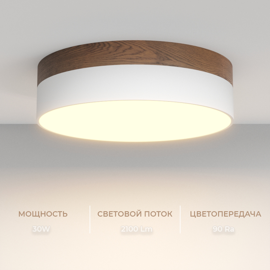 Накладной светодиодный светильник Ledron DLC73029/30W Wooden 3000K — изображение 3