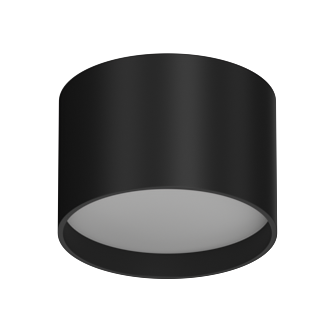 Накладной светодиодный светильник DRUM Black NO DIM