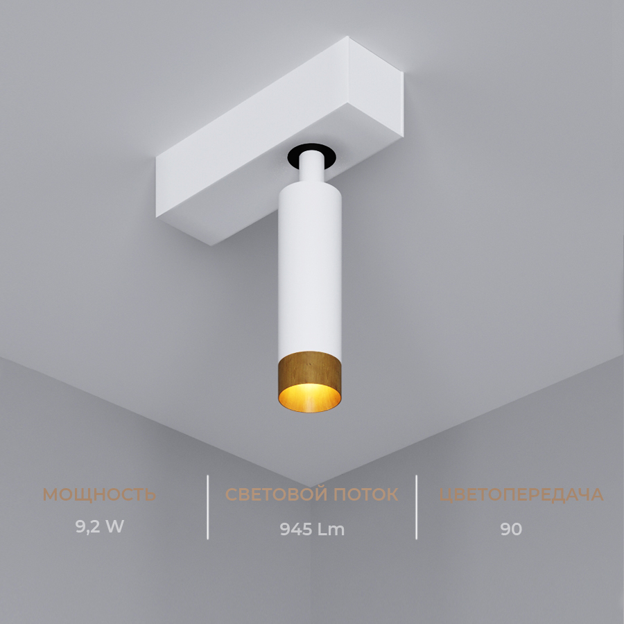 Накладной светодиодный светильник Ledron SAGITONY E S40 Wooden White — изображение 3