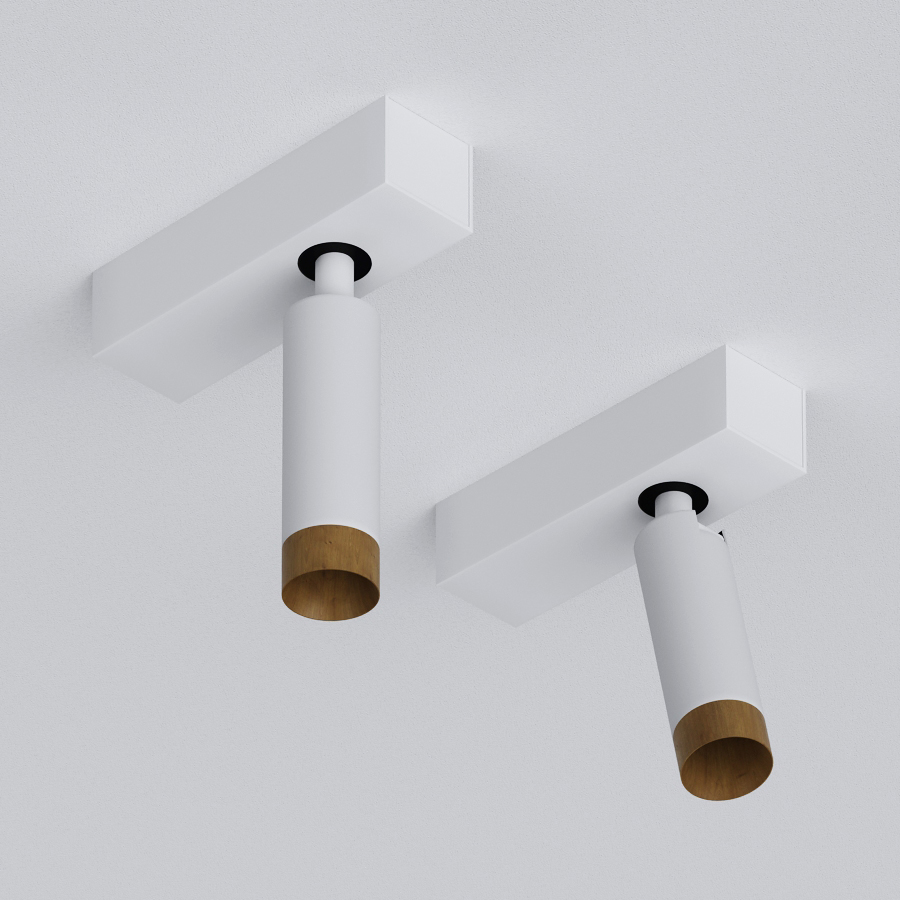 Накладной светодиодный светильник Ledron SAGITONY E S40 Wooden White — изображение 2