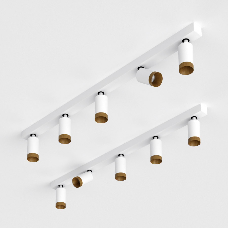 Накладной светодиодный светильник Ledron SAGITONY E5 S60 Wooden White — изображение 2