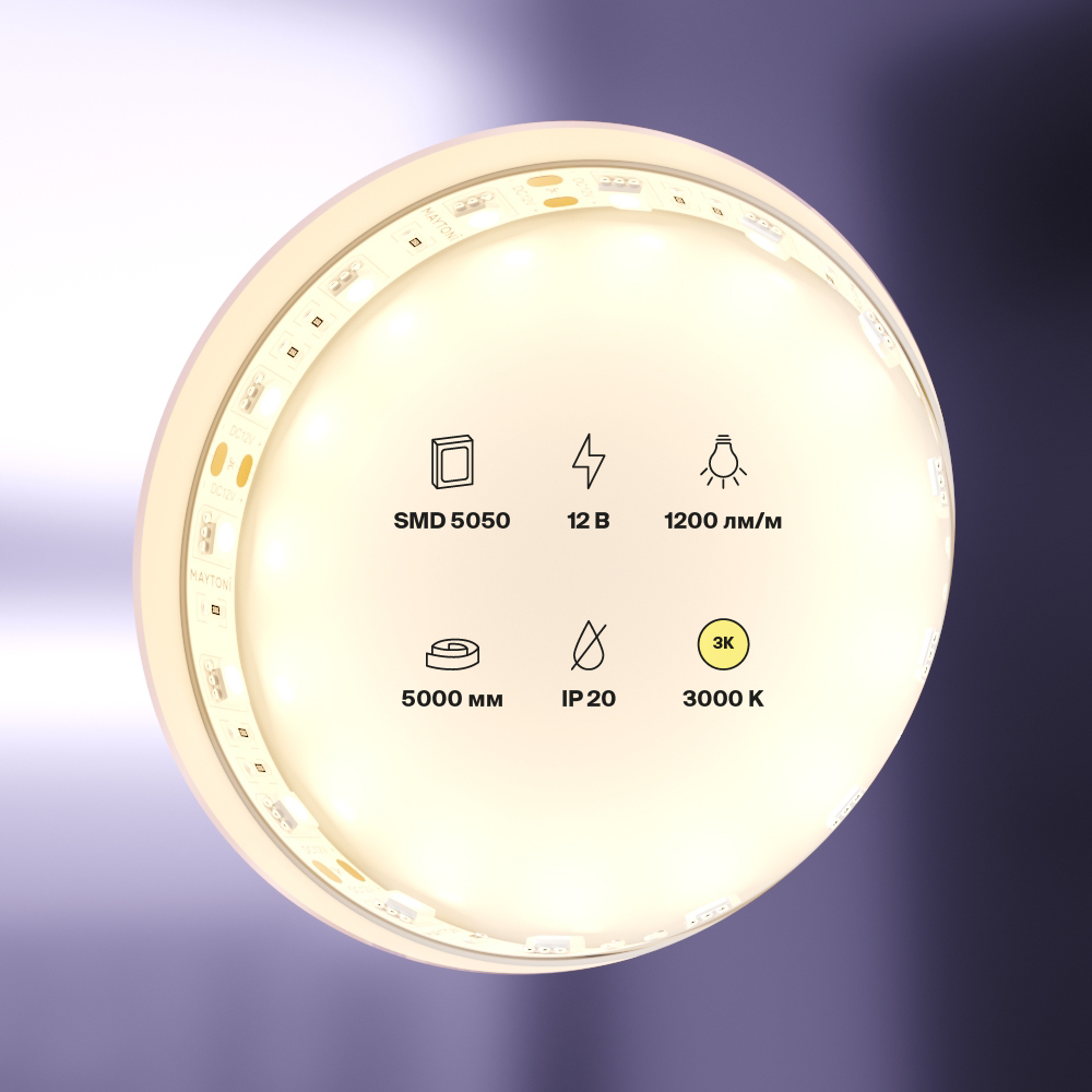Светодиодная лента 12В 5050 14,4Вт/м 3000K 5м IP20 Светодиодная лента Led Strip 10128 — изображение 4