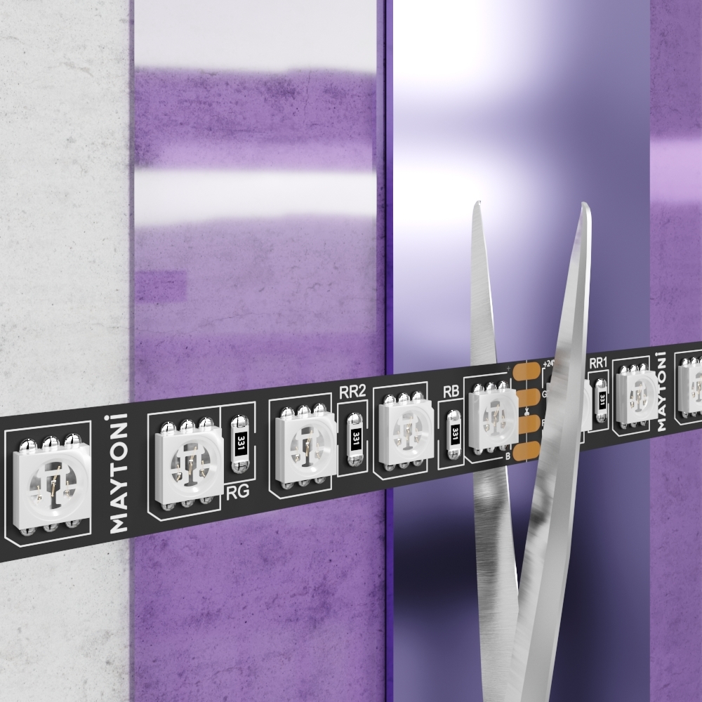 Светодиодная лента 24В 5050 21Вт/м Цветная (RGB) 5м IP20 Black Светодиодная лента Led Strip 20038 — изображение 4