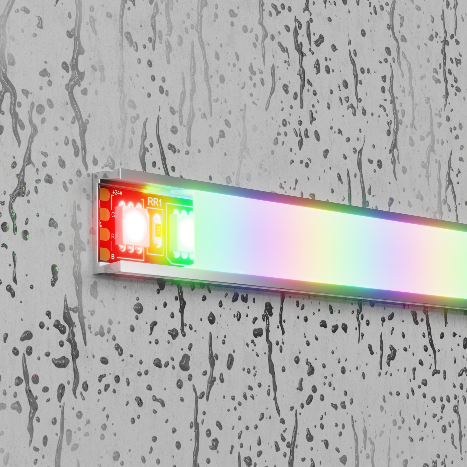 Светодиодная лента 24В 5050 21Вт/м Цветная (RGB) 5м IP20 Black Светодиодная лента Led Strip 20038 — изображение 2