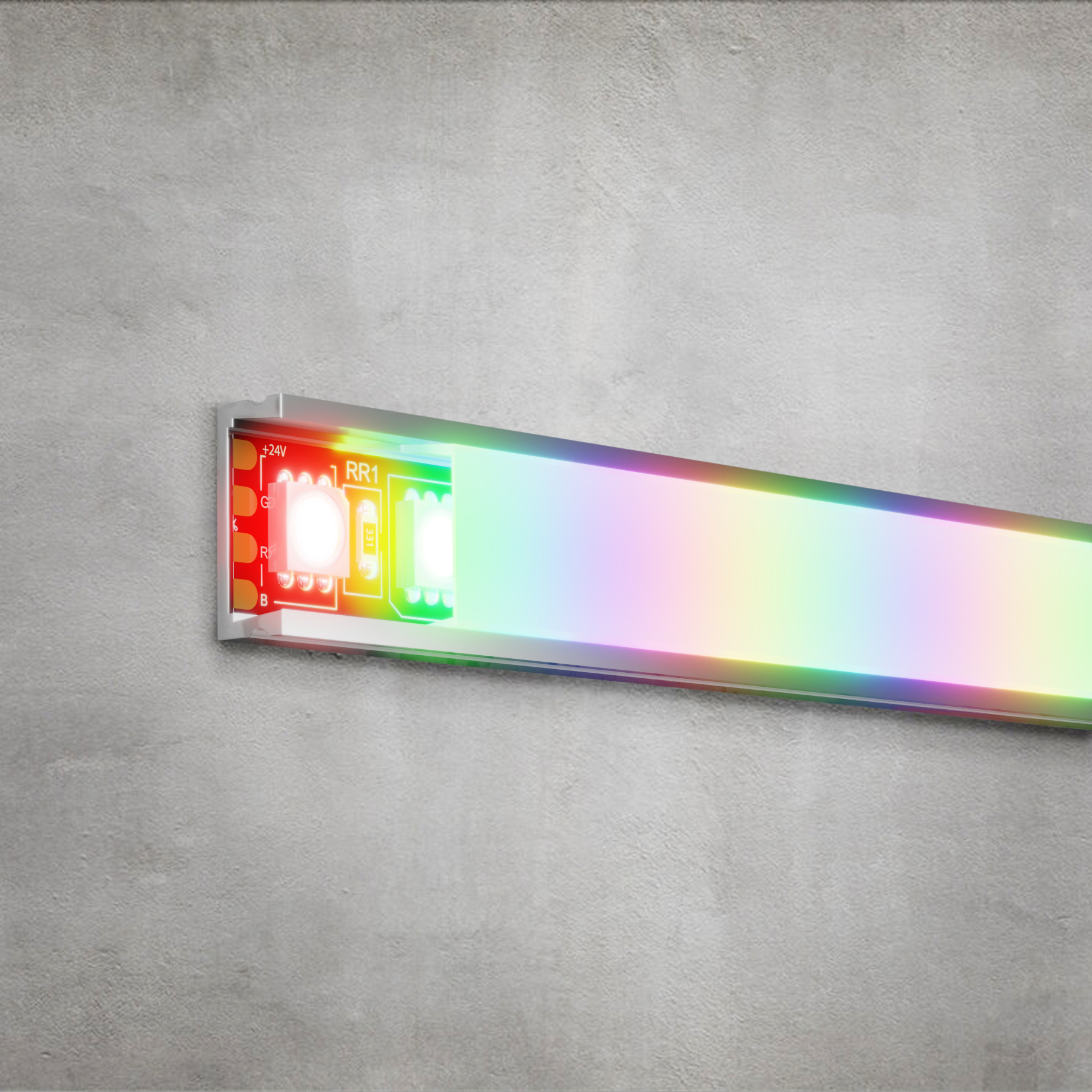 Светодиодная лента 24В 5050 21Вт/м Цветная (RGB) 5м IP20 Black Светодиодная лента Led Strip 20038 — изображение 3