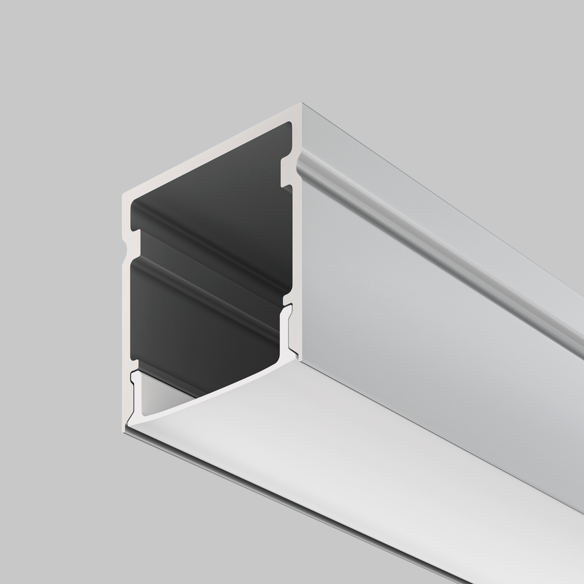 Алюминиевый профиль накладной 20x20 (Серебро, 2 м), ALM-2020-S-2M Профиль Led Strip ALM-2020-S-2M — изображение 4