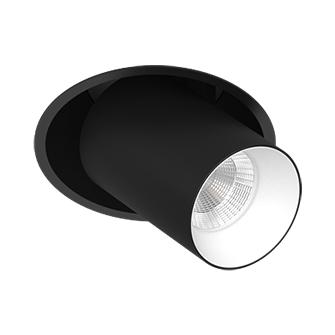 Встраиваемый поворотный светодиодный светильник EVA DANNY MINI Black-White 4000K