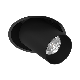 Встраиваемый поворотный светодиодный светильник EVA DANNY MINI Black 4000K