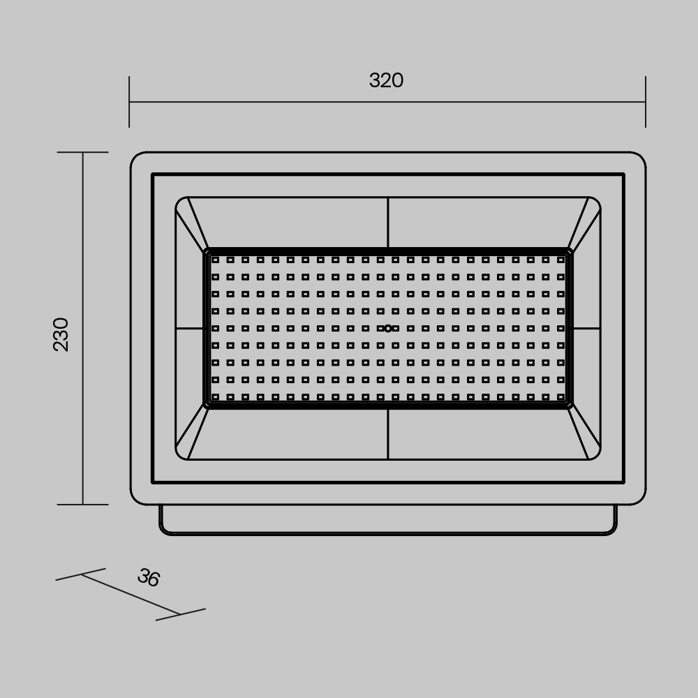 Прожектор Поток / Flood 4000К 150Вт IP 65 Прожектор Outdoor FL001-L150B4K — изображение 4