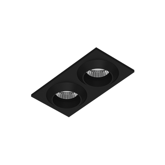 Встраиваемый светодиодный светильник Ledron GIZA MINI SQ2 Black