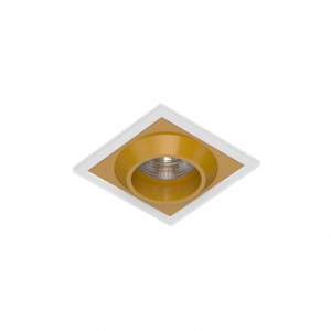 Встраиваемый светодиодный светильник GIZA SQ White-Gold 4000K