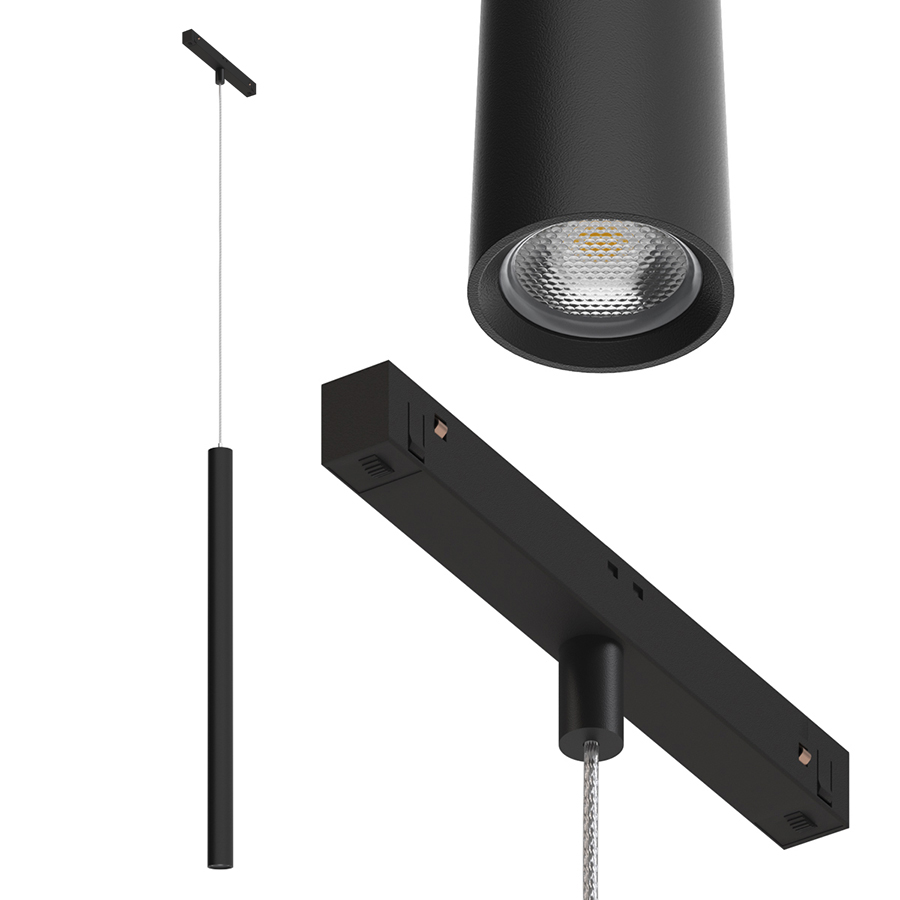 Светодиодный светильник для магнитной системы Ledron HL012-T Black — изображение 2