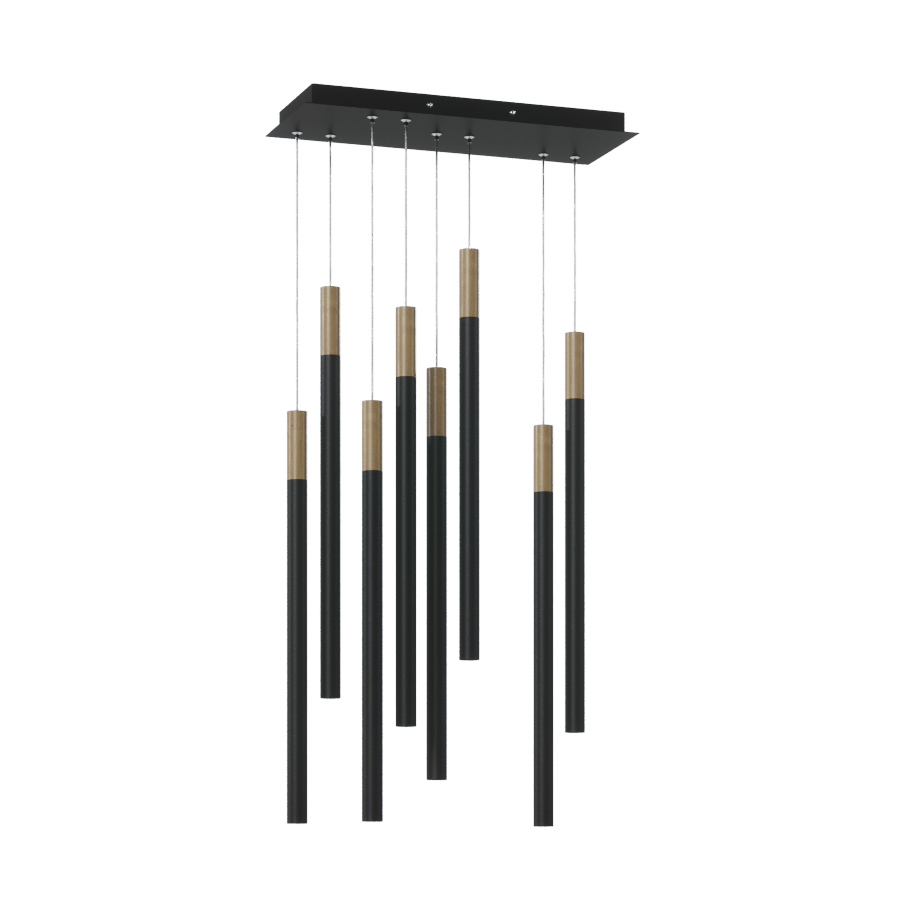 Подвесной светодиодный светильник HL012-8 Wooden 100 Black — изображение 2