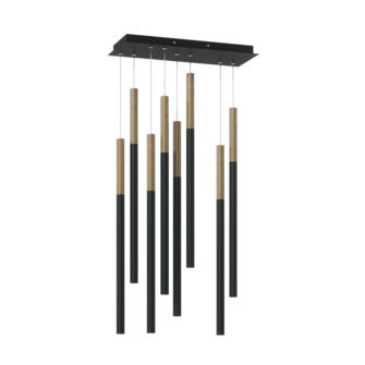 Подвесной светодиодный светильник HL012-8 Wooden 200 Black
