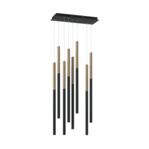 Подвесной светодиодный светильник HL012-8 Wooden 300 Black