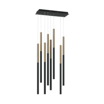Подвесной светодиодный светильник HL012-8 Wooden 300 Black