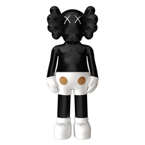 Дизайнерская статуэтка копилка KAWS Companion чёрный с белым