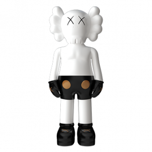 Дизайнерская статуэтка копилка KAWS Companion белый с чёрным