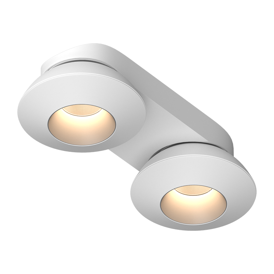 Накладной поворотный светодиодный светильник Ledron KRIS SLIM 2 White-Grey — изображение 2