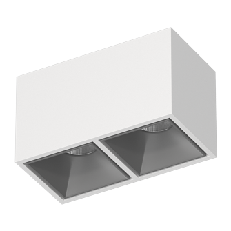Накладной светодиодный светильник Ledron KUBING 2 White-Grey 4000K